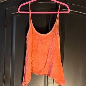 Open back Brandy Melville vintage washed tank top oversized one size free